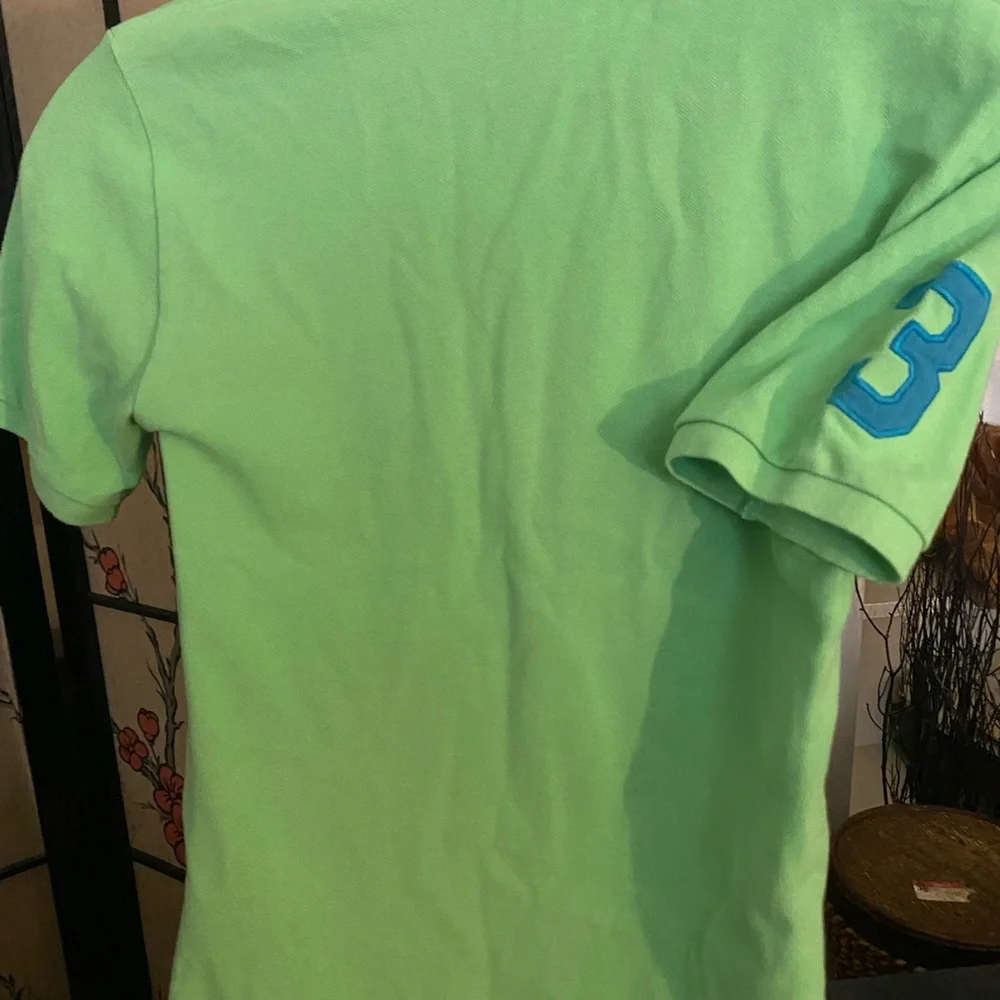 Polo by Ralph Lauren Mint Green Polo with Blue Pony Logo